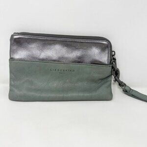 Liebeskind Wristlet Berlin Metallic and Gray Clutch
